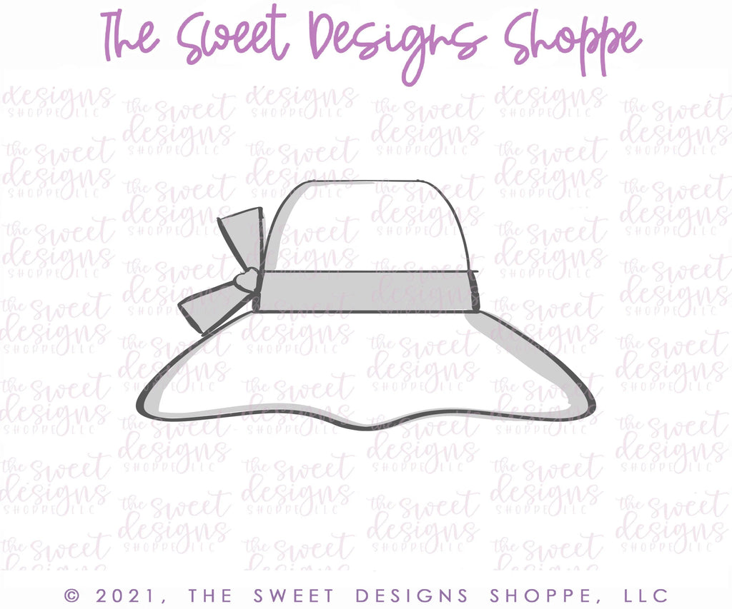 Cookie Cutters - Beach Hat - Cookie Cutter - Sweet Designs Shoppe - - 4th, 4th July, 4th of July, Accesories, Accessories, accessory, ALL, Clothing / Accessories, Cookie Cutter, Patriotic, Promocode, summer