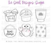 Cookie Cutters - Beach Set - Cookie Cutters - The Sweet Designs Shoppe - TSDS - - ALL,bathing suit,beach,Cookie Cutter,Mini Sets,nautica,Promocode,set,STL,Summer,summer plaque,under the sea