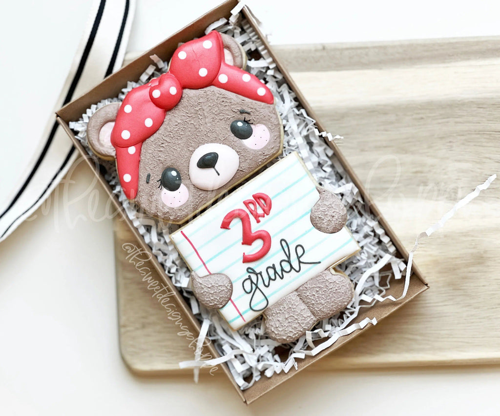 Cookie Cutters - Bear Daughter Set - Set of 2 - Cookie Cutters - The Sweet Designs Shoppe - TSDS - - ALL,Animal,Animals,Animals and Insects,Cookie Cutter,dad,Father,father's day,grandfather,Promocode,regular sets,School,school / graduation,Set,sets,STL