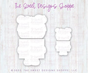 Cookie Cutters - Bear Daughter Set - Set of 2 - Cookie Cutters - The Sweet Designs Shoppe - TSDS - - ALL,Animal,Animals,Animals and Insects,Cookie Cutter,dad,Father,father's day,grandfather,Promocode,regular sets,School,school / graduation,Set,sets,STL