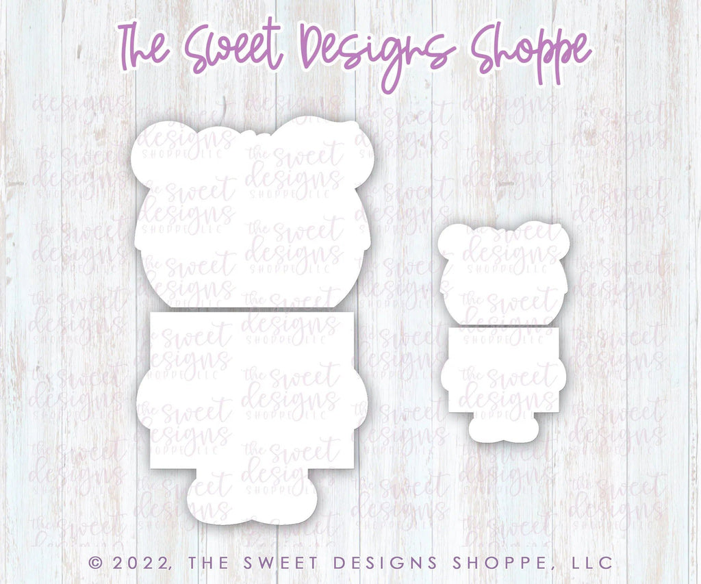 Cookie Cutters - Bear Daughter Set - Set of 2 - Cookie Cutters - The Sweet Designs Shoppe - TSDS - - ALL,Animal,Animals,Animals and Insects,Cookie Cutter,dad,Father,father's day,grandfather,Promocode,regular sets,School,school / graduation,Set,sets,STL