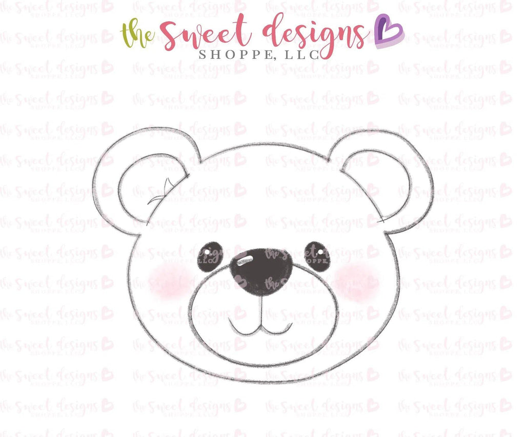 Cookie Cutters - Bear Face v2- Cookie Cutter - The Sweet Designs Shoppe - - ALL, Animal, Animals, Animals and Insects, Cookie Cutter, Promocode, Woodland, Zoo