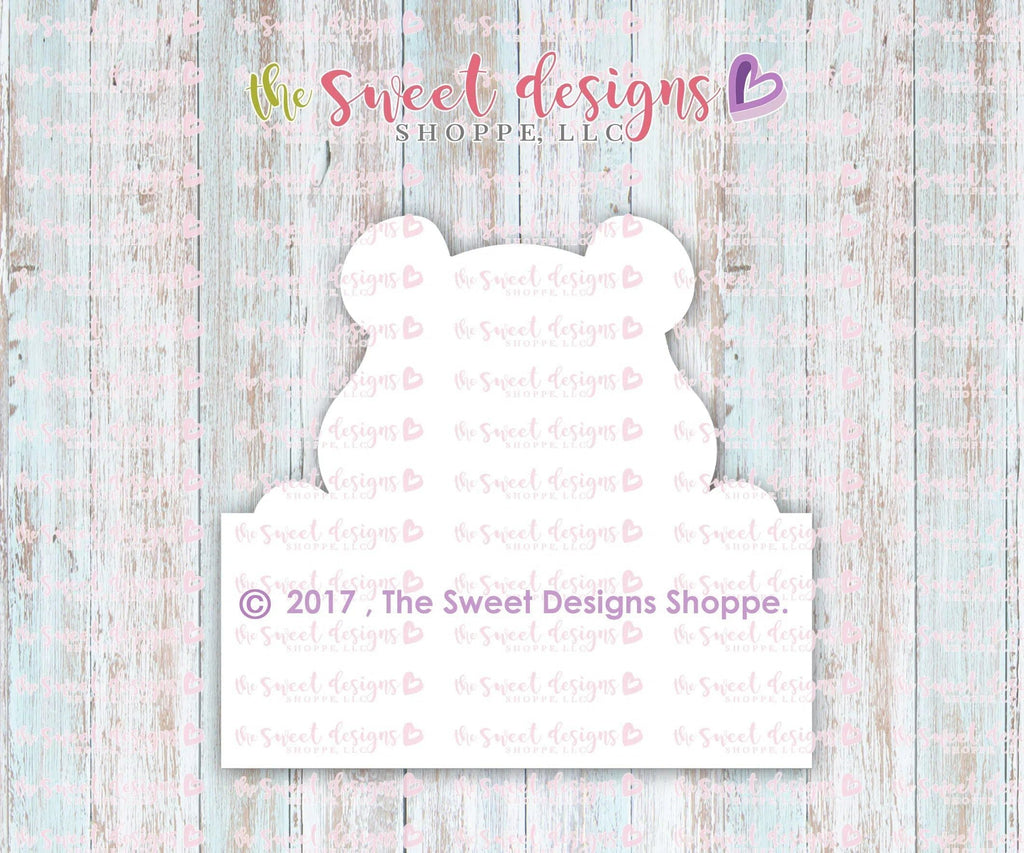 Cookie Cutters - Bear Plaque - Cookie Cutter - The Sweet Designs Shoppe - - ALL, Animal, Animals, Bear, Cookie Cutter, Personalized, Plaque, Promocode, Valentines