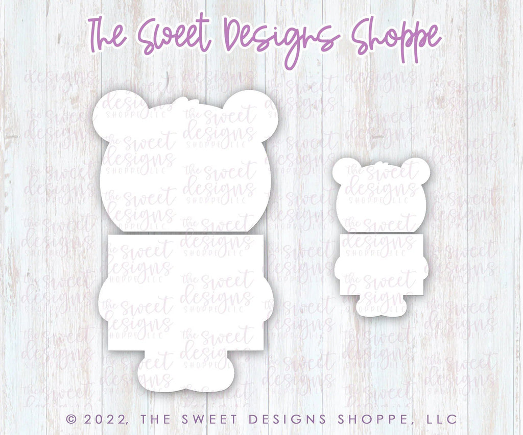 Cookie Cutters - Bear Son Set - Set of 2 - Cookie Cutters - The Sweet Designs Shoppe - TSDS - - ALL,Animal,Animals,Animals and Insects,Cookie Cutter,dad,Father,father's day,grandfather,Promocode,regular sets,school,school / graduation,Set,sets,STL