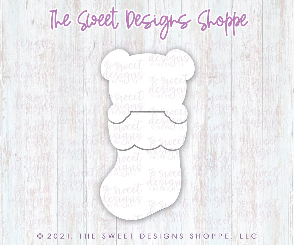 Cookie Cutters - Bear Three Piece Stocking Set - Set of 3 - Cookie Cutters - The Sweet Designs Shoppe - TSDS - - ALL,Christmas,Christmas / Winter,Christmas Cookies,Cookie Cutter,Ginger bread,Gingerbread,Promocode,regular sets,Set,sets,STL