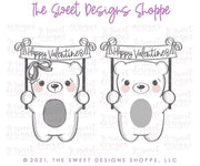 Cookie Cutters - Bear with Banner - Cookie Cutter - The Sweet Designs Shoppe - TSDS - - ALL,Animal,Animals,Animals and Insects,Baby / Kids,Cookie Cutter,Easter,Easter / Spring,Promocode,STL,valentine,valentines