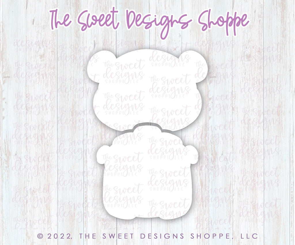 Cookie Cutters - Bear with Beehive Backpack - 2 Piece Set - Cookie Cutters - Sweet Designs Shoppe - Set of 2 - Regular Size Cutters - ALL, Animal, Animals, Animals and Insects, back to school, Cookie Cutter, Mini Set, Mini Sets, Promocode, regular sets, School, School / Graduation, School Bus, school supplies, set, sets