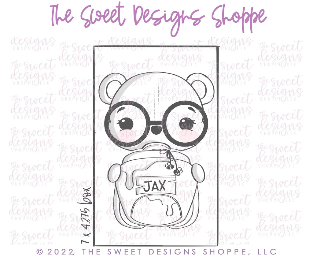 Cookie Cutters - Bear with Beehive Backpack - 2 Piece Set - Cookie Cutters - The Sweet Designs Shoppe - Set of 2 - Regular Size Cutters - ALL, Animal, Animals, Animals and Insects, back to school, Cookie Cutter, Mini Set, Mini Sets, Promocode, regular sets, School, School / Graduation, School Bus, school supplies, set, sets