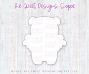 Cookie Cutters - Bear with Bunting Set - 2 Piece Set - Cookie Cutters - The Sweet Designs Shoppe - TSDS - - ALL,Animal,Animals,Animals and Insects,Cookie Cutter,Mini Set,Mini Sets,Promocode,regular sets,set,sets,valentine,valentines