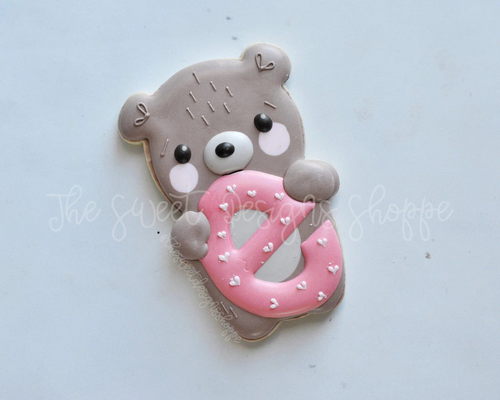 Cookie Cutters - Bear with E - Cookie Cutter - The Sweet Designs Shoppe - - ALL, Animal, Animals, Animals and Insects, Baby / Kids, Cookie Cutter, Easter, Easter / Spring, Promocode, valentine, valentines