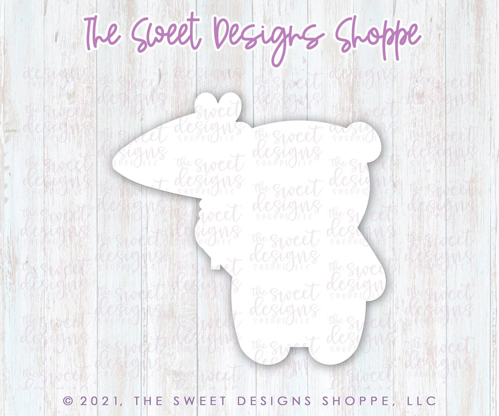 Cookie Cutters - Bear with Flag - Cookie Cutter - Sweet Designs Shoppe - - ALL, Animal, Animals, Animals and Insects, Baby / Kids, Cookie Cutter, Easter, Easter / Spring, Promocode, valentine, valentines