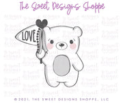 Cookie Cutters - Bear with Flag - Cookie Cutter - The Sweet Designs Shoppe - TSDS - - ALL,Animal,Animals,Animals and Insects,Baby / Kids,Cookie Cutter,Easter,Easter / Spring,Promocode,STL,valentine,valentines
