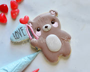 Cookie Cutters - Bear with Flag - Cookie Cutter - The Sweet Designs Shoppe - TSDS - - ALL,Animal,Animals,Animals and Insects,Baby / Kids,Cookie Cutter,Easter,Easter / Spring,Promocode,STL,valentine,valentines