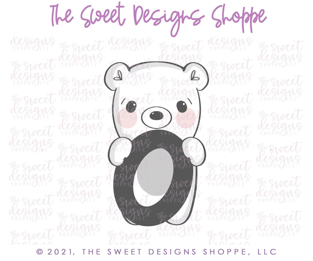 Cookie Cutters - Bear with O - Cookie Cutter - The Sweet Designs Shoppe - TSDS - - ALL,Animal,Animals,Animals and Insects,Cookie Cutter,Easter,Easter / Spring,Promocode,valentine,valentines