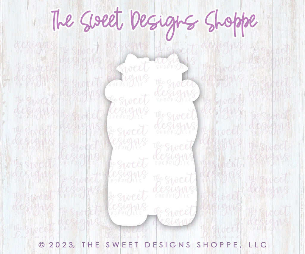 Cookie Cutters - Bear with Star headband - Cookie Cutter - The Sweet Designs Shoppe - TSDS - - ALL,Animal,Animals,Animals and Insects,Christmas,Christmas / Winter,Christmas Cookies,Cookie Cutter,Promocode