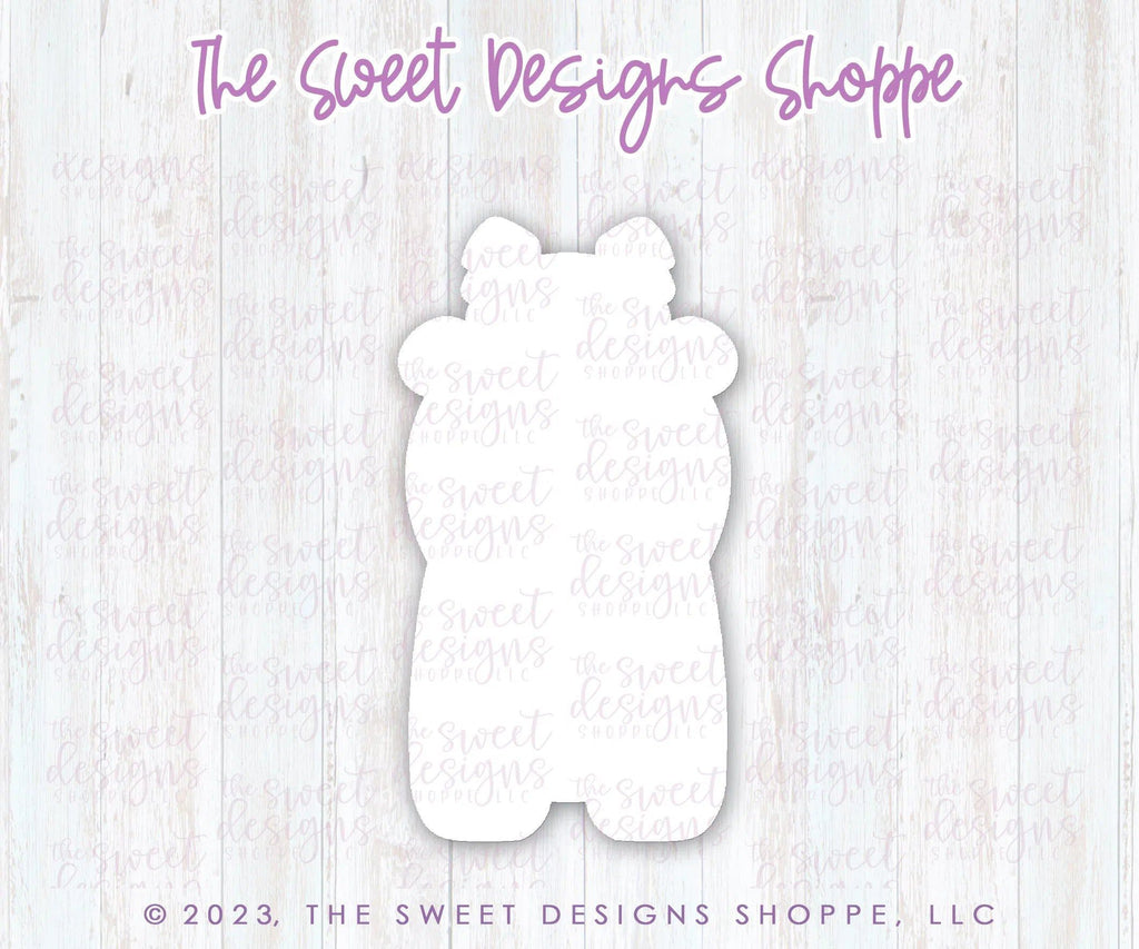 Cookie Cutters - Bear with Tree headband - Cookie Cutter - The Sweet Designs Shoppe - TSDS - - ALL,Animal,Animals,Animals and Insects,Christmas,Christmas / Winter,Christmas Cookies,Cookie Cutter,Promocode