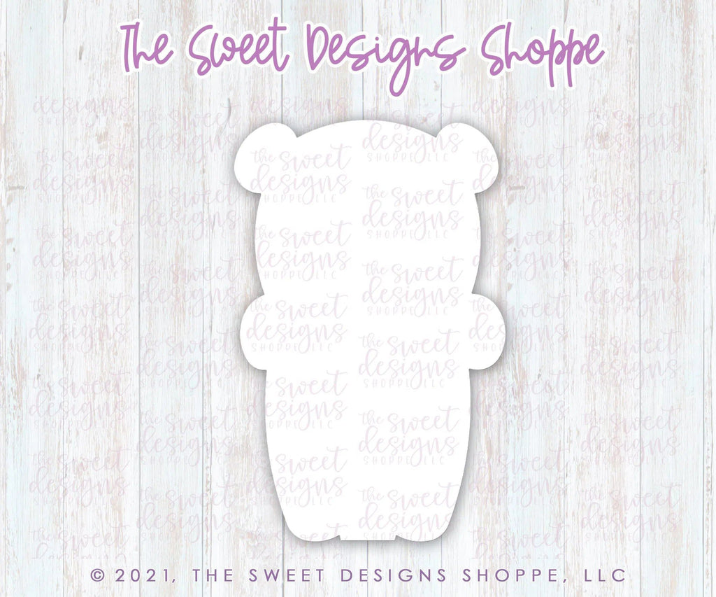 Cookie Cutters - Bear with V - Cookie Cutter - The Sweet Designs Shoppe - TSDS - - ALL,Animal,Animals,Animals and Insects,Cookie Cutter,Easter,Easter / Spring,Promocode,valentine,valentines