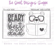 Cookie Cutters - Beary Best DAD Cookie Cutters Set - Set of 2 - Cookie Cutters - The Sweet Designs Shoppe - TSDS - - ALL,Animal,Animals,Animals and Insects,Cookie Cutter,dad,Father,father's day,grandfather,Lady MilkStache,LadyMilkStache,Lettering,Mini Sets,Plaque,Plaques,PLAQUES HANDLETTERING,Promocode,regular sets,set,STL,text