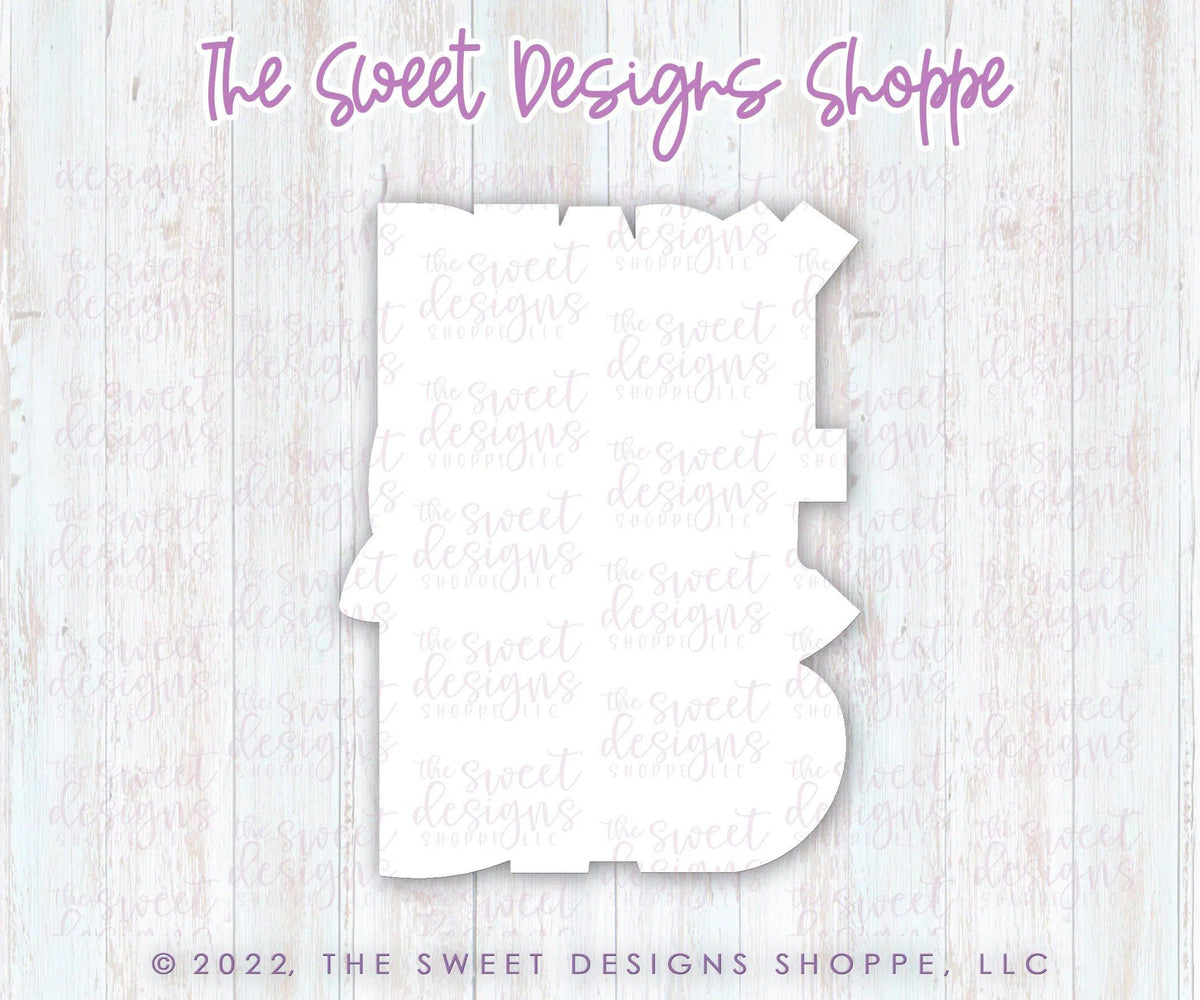 Cookie Cutters - Beary Best Dad Plaque - Cookie Cutter - The Sweet Designs Shoppe - TSDS - - ALL,Animal,Animals,Cookie Cutter,dad,Father,father's day,grandfather,handlettering,Plaque,Plaques,PLAQUES HANDLETTERING,Promocode,STL