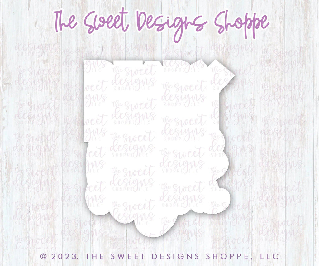 Cookie Cutters - BEARY proud of you Plaque - Cookie Cutter - The Sweet Designs Shoppe - TSDS - - ALL,Animal,Animals,Animals and Insects,back to school,Cookie Cutter,Grad,Graduation,graduations,Plaque,Plaques,PLAQUES HANDLETTERING,Promocode,schoo,School,School / Graduation,school supplies