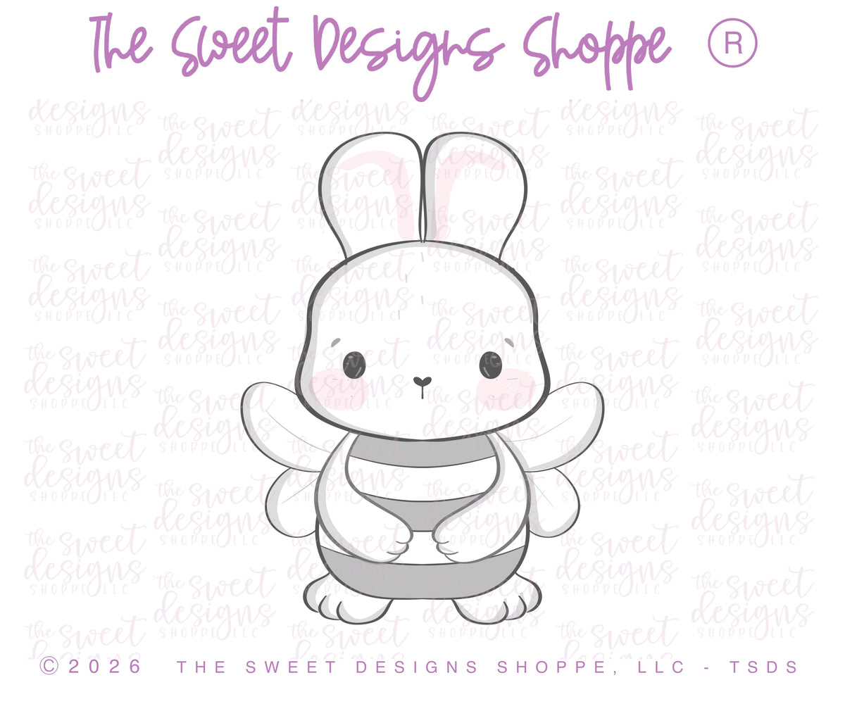 Cookie Cutters - Bee Bunny - Cookie Cutter - The Sweet Designs Shoppe - TSDS - - ALL,Animal,Animals,Animals and Insects,Baby / Kids,Cookie Cutter,Easter,Easter / Spring,kids,Kids / Fantasy,Promocode,STL
