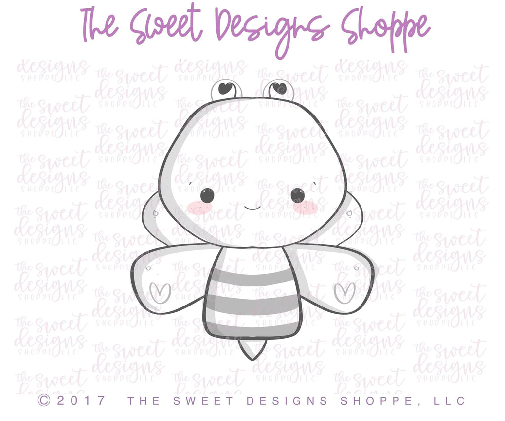 Cookie Cutters - Bee - Cookie Cutter - The Sweet Designs Shoppe - TSDS - - ALL,Animal,Animals,Cookie Cutter,Insects,Promocode,STL,Valentines