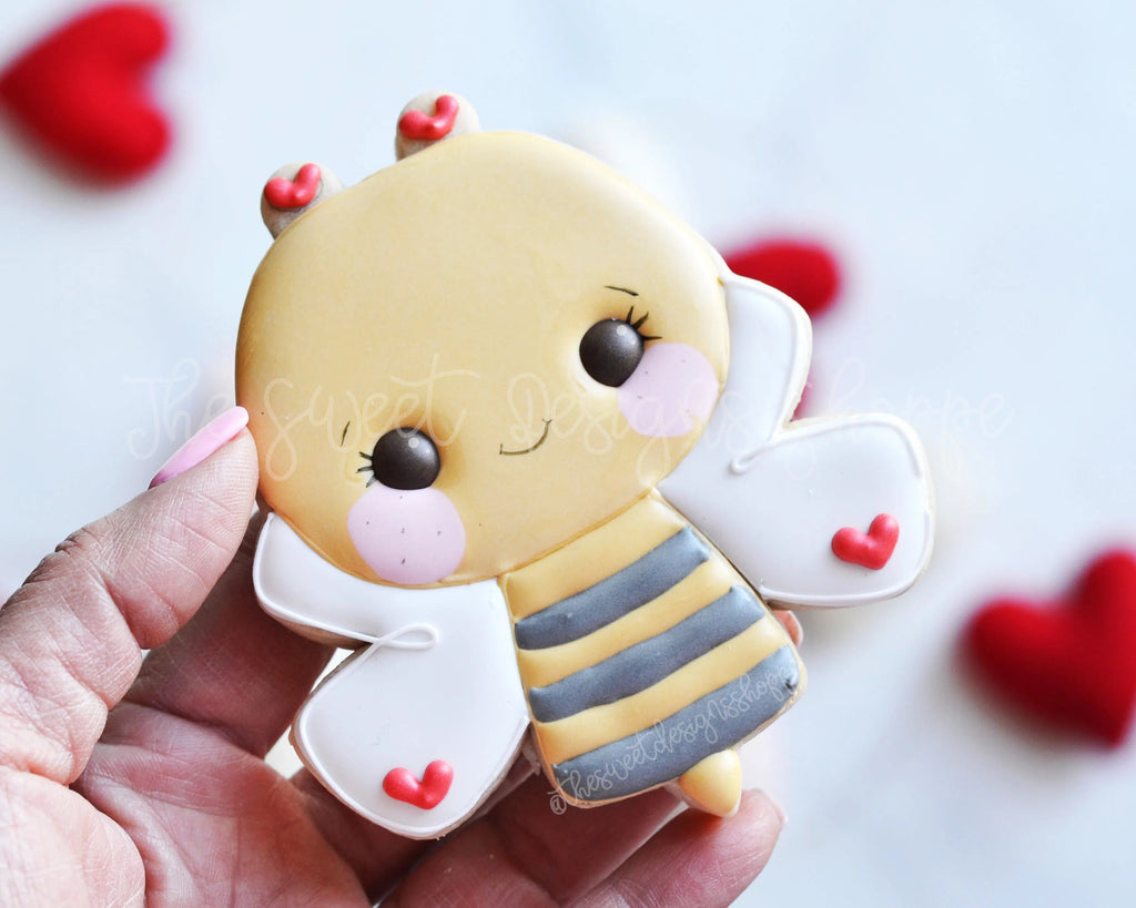 Cookie Cutters - Bee - Cookie Cutter - The Sweet Designs Shoppe - TSDS - - ALL,Animal,Animals,Cookie Cutter,Insects,Promocode,STL,Valentines