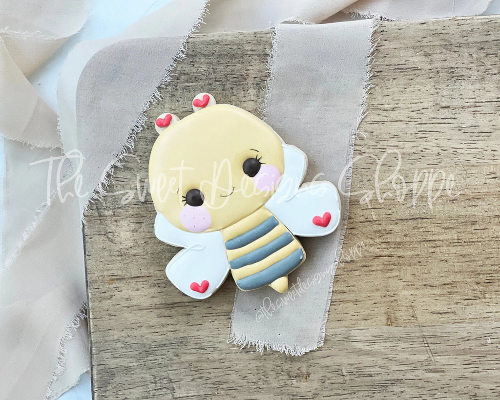 Cookie Cutters - Bee - Cookie Cutter - The Sweet Designs Shoppe - TSDS - - ALL,Animal,Animals,Cookie Cutter,Insects,Promocode,STL,Valentines