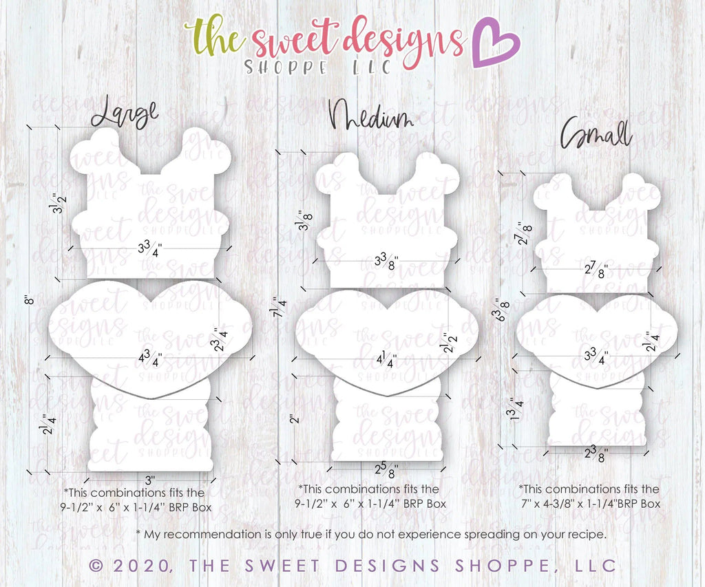 Cookie Cutters - Beep Robot Set - Cookie Cutters - The Sweet Designs Shoppe - - ALL, Cookie Cutter, Promocode, regular sets, set, sets, valentine, valentines