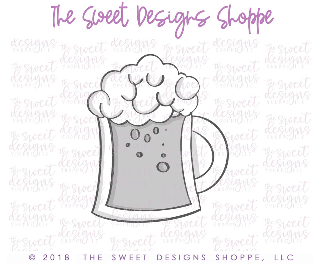 Cookie Cutters - Beer Mug - Cookie Cutter - Sweet Designs Shoppe - - ALL, Cookie Cutter, dad, Father, father's day, Food, Food & Beverages, grandfather, mother, Mothers Day, mug, mugs, Promocode