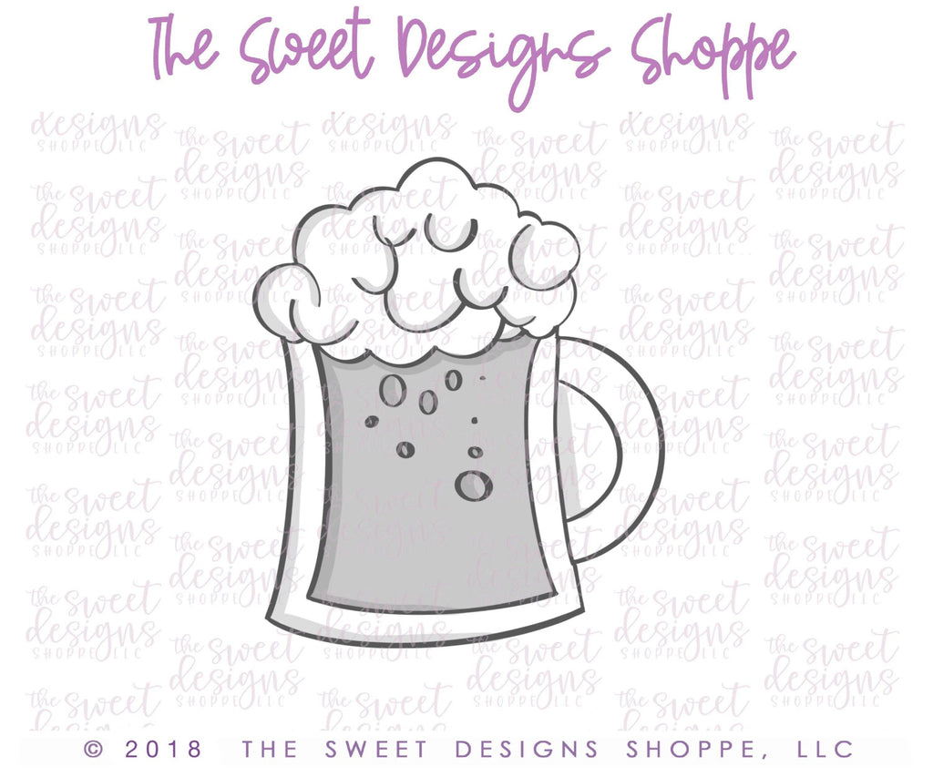 Cookie Cutters - Beer Mug - Cookie Cutter - The Sweet Designs Shoppe - TSDS - - ALL,Cookie Cutter,dad,Father,father's day,Food,Food & Beverages,grandfather,mother,Mothers Day,mug,mugs,Promocode,STL