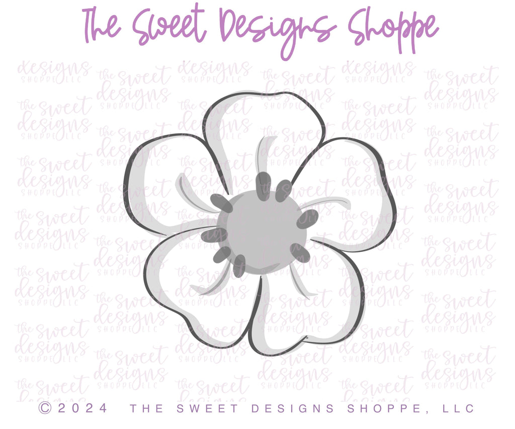 Cookie Cutters - Berry Flower - Cookie Cutter - The Sweet Designs Shoppe - TSDS - - ALL,Berry,Cookie Cutter,Easter,Easter / Spring,Flower,Flowers,Leaves and Flowers,MOM,mother,Mothers Day,Nature,Promocode,School,School / Graduation,STL,Trees Leaves and Flowers,valentine,valentines,Wedding,Woodlands Leaves and Flowers