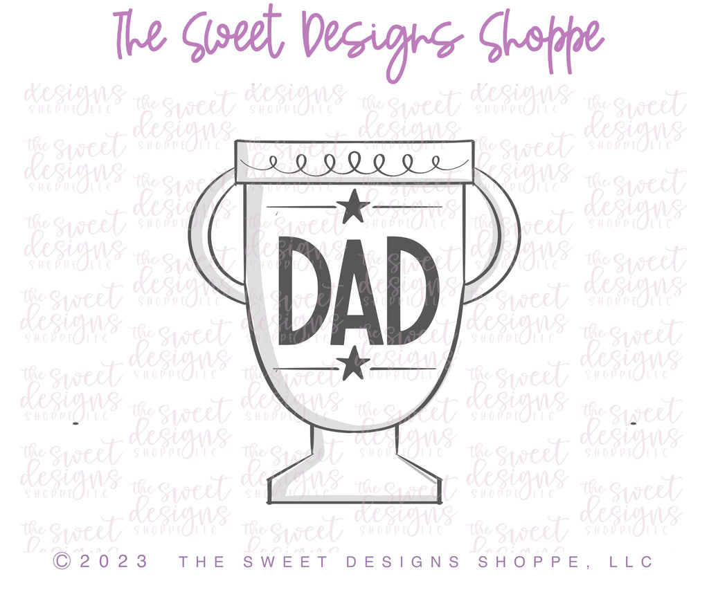 Cookie Cutters - Best Dad AWARDS Set - Set of 4 - Cookie Cutters - The Sweet Designs Shoppe - TSDS - - Accesories,Accessories,accessory,ALL,award,Clothing / Accessories,Cookie Cutter,dad,Father,Fathers Day,grandfather,Mini Sets,Promocode,regular sets,Retro,set,sport,sports,STL,winner