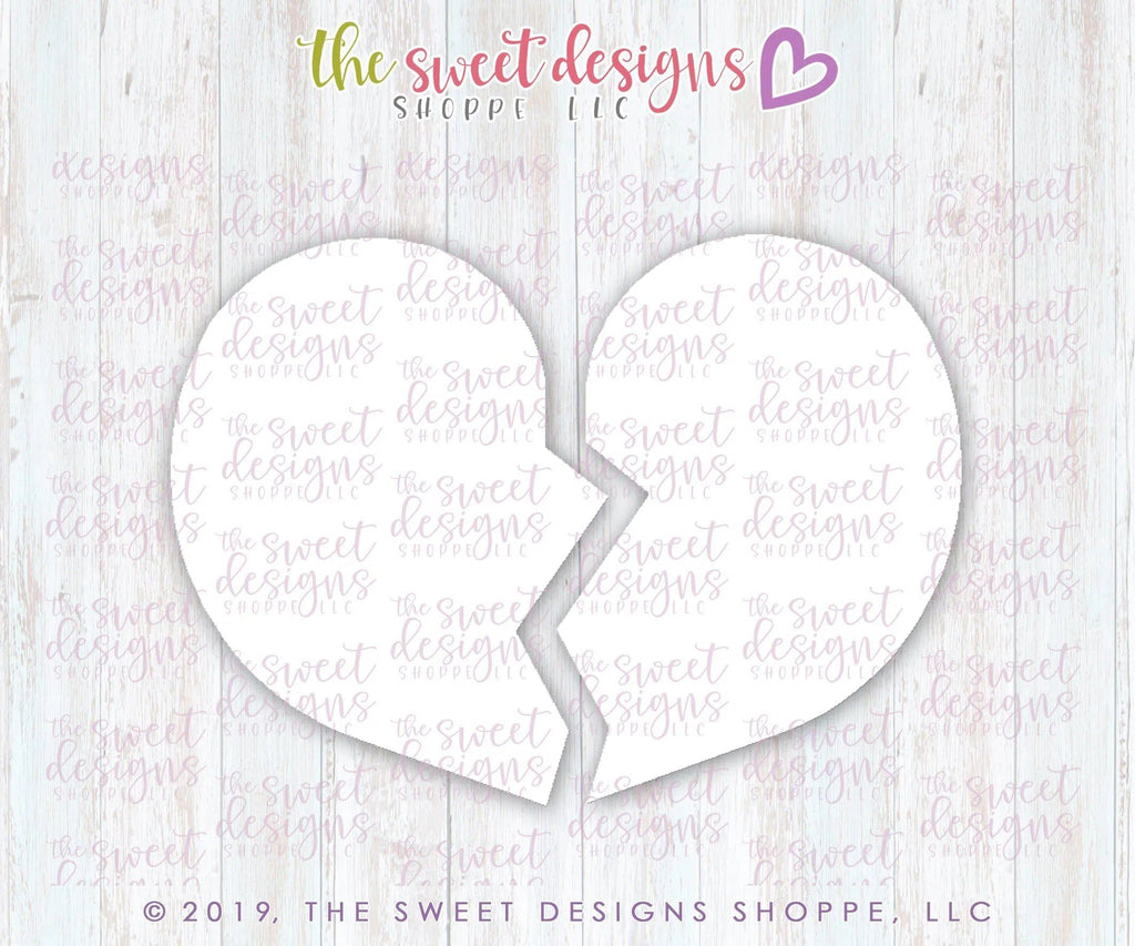 Cookie Cutters - Best Friends Heart Set - Cookie Cutters - The Sweet Designs Shoppe - - ALL,Cookie Cutter,hearts,Love,Mini Sets,Promocode,regular sets,Set,sets,Valentine,Valentines,Wedding