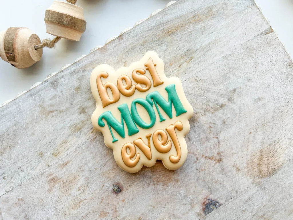 Cookie Cutters - Best Mom Ever Groovy Set - Set of 4 - Cookie Cutters - The Sweet Designs Shoppe - - ALL, Cookie Cutter, groovy, Mini Sets, MOM, mother, Mothers Day, Promocode, regular sets, set