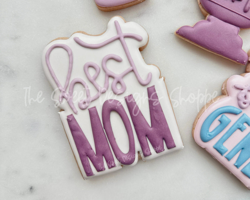 Cookie Cutters - Best MOM Plaque - Cookie Cutter - The Sweet Designs Shoppe - - ALL, Cookie Cutter, MOM, Mom Plaque, mother, mothers DAY, Plaque, Plaques, Promocode