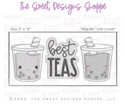 Cookie Cutters - BestTEAS Set - Set of 2 - Cookie Cutters - The Sweet Designs Shoppe - TSDS - - ALL,Cookie Cutter,Food,Food beverages,Fruits and Vegetables,Mini Sets,Plaque,Plaques,PLAQUES HANDLETTERING,Promocode,regular sets,set,valentine,valentines,Vegetable