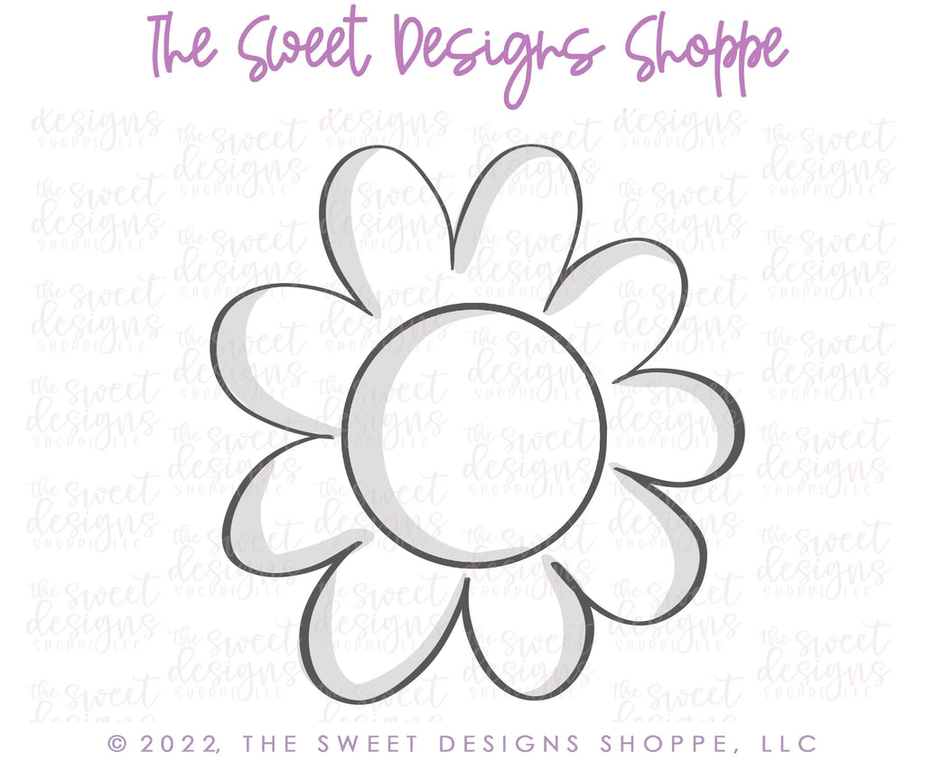 Cookie Cutters - Big Daisy - Cutter - Sweet Designs Shoppe - - ALL, Cookie Cutter, Easter, Easter / Spring, Flower, Flowers, Leaves and Flowers, MOM, mother, Mothers Day, Nature, Promocode, Trees Leaves and Flowers, Woodlands Leaves and Flowers
