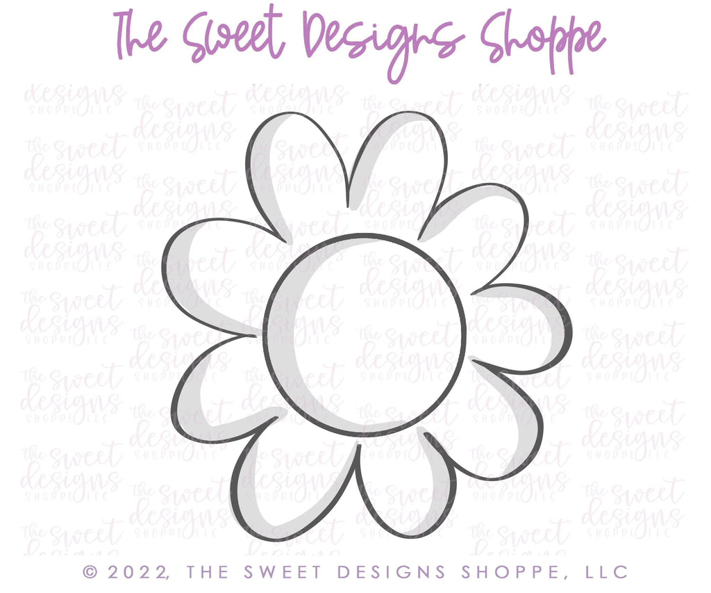 Cookie Cutters - Big Daisy - Cookie Cutter - The Sweet Designs Shoppe - TSDS - - ALL,Cookie Cutter,Easter,Easter / Spring,Flower,Flowers,Leaves and Flowers,MOM,mother,Mothers Day,Nature,Promocode,STL,Trees Leaves and Flowers,Wedding,Woodlands Leaves and Flowers