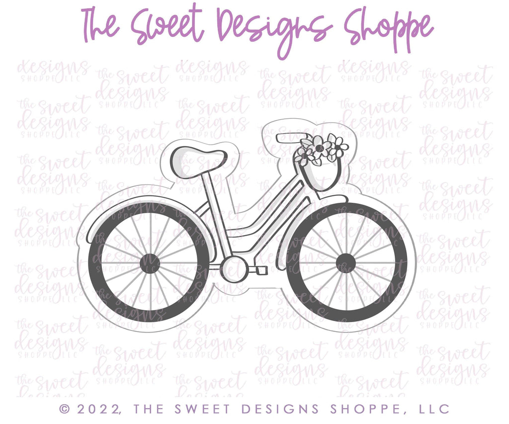 Cookie Cutters - Bike - Cookie Cutter - The Sweet Designs Shoppe - TSDS - - ALL,baby toys,bicycle,Cookie Cutter,Easter / Spring,kids,Kids / Fantasy,Promocode,Retro,Spring,STL,Summer,toys,transportation,Vintage