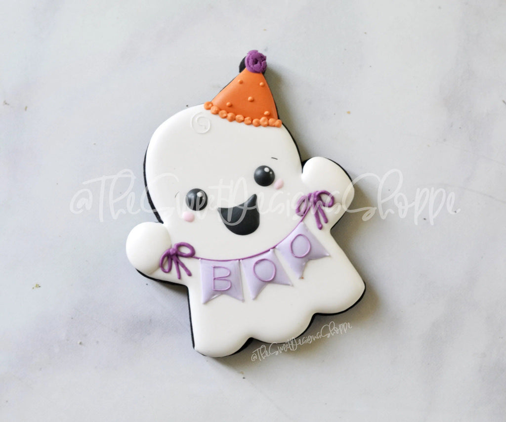 Cookie Cutters - Birthday Ghost - Cookie Cutter - The Sweet Designs Shoppe - TSDS - - ALL,Boo,Cookie Cutter,Ghost,halloween,Promocode