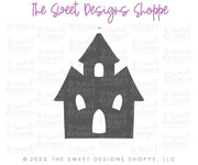 Cookie Cutters - Black Haunted House - Cookie Cutter - The Sweet Designs Shoppe - TSDS - - ALL,Castle,Cookie Cutter,Fall / Halloween,Halloween,haunted house,Home,Promocode,Sand Castle,STL