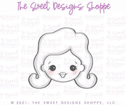 Cookie Cutters - Blonde Witch Face - Cookie Cutter - The Sweet Designs Shoppe - TSDS - - ALL,Cookie Cutter,halloween,kids,Kids / Fantasy,Promocode,STL,wobble