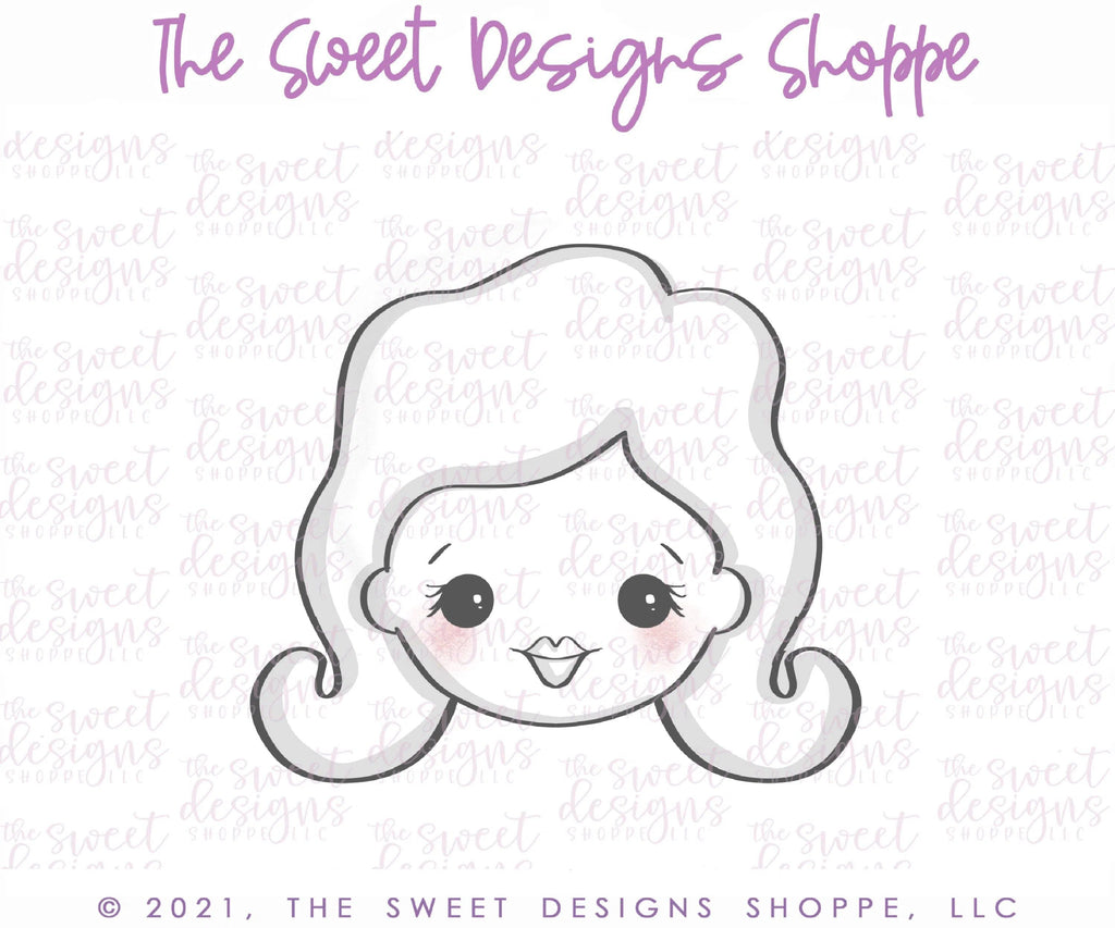 Cookie Cutters - Blonde Witch Face - Cookie Cutter - The Sweet Designs Shoppe - TSDS - - ALL,Cookie Cutter,halloween,kids,Kids / Fantasy,Promocode,wobble