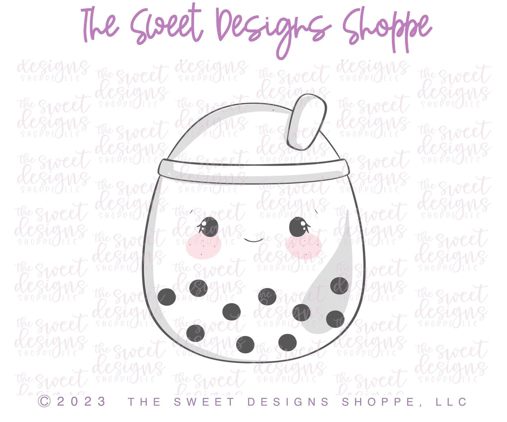 Cookie Cutters - Bobba Tea Plush - Cookie Cutter - The Sweet Designs Shoppe - TSDS - - ALL,baby shower,baby toys,Cookie Cutter,Food,Food and Beverage,Food beverages,kid,kids,Kids / Fantasy,Plush,Promocode,STL,toy,toys