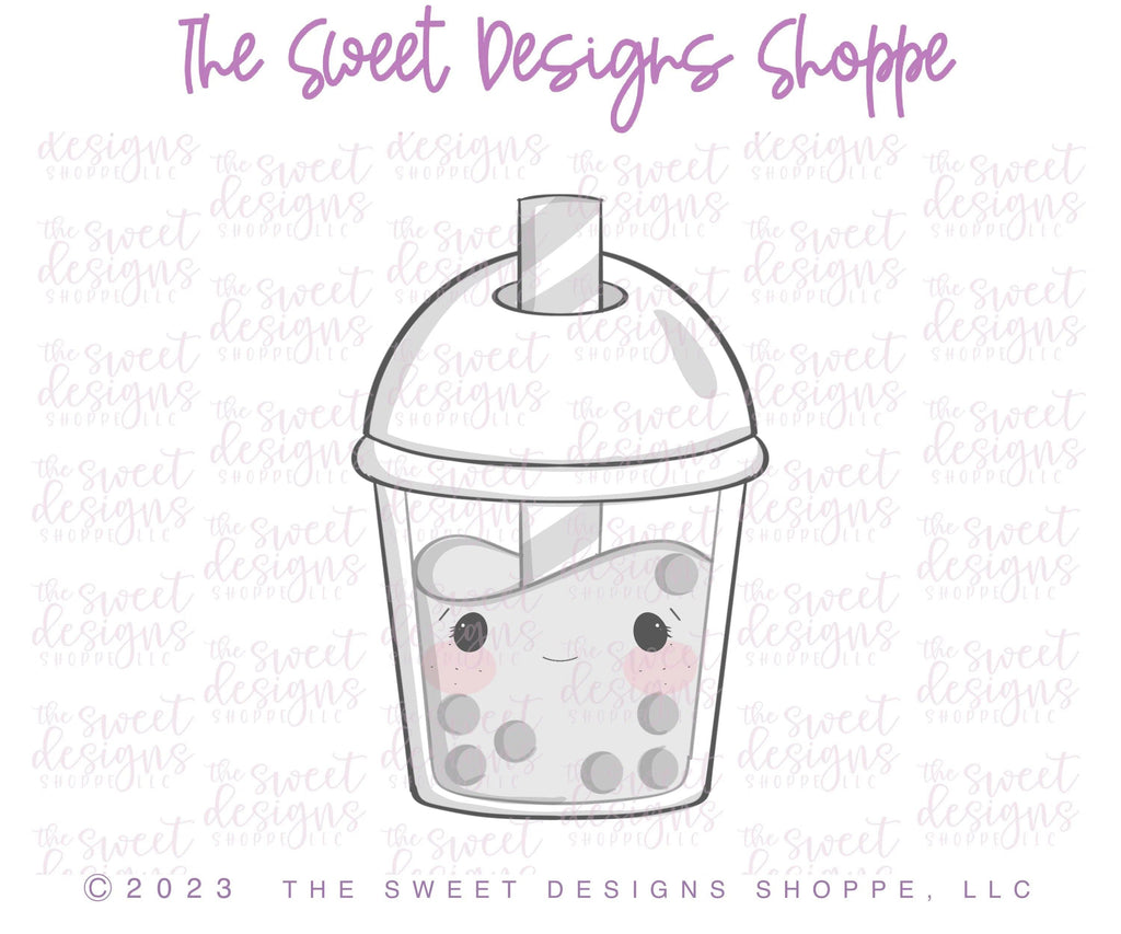 Cookie Cutters - Bobba Tea with Lid - Cookie Cutter - The Sweet Designs Shoppe - TSDS - - ALL,bobba tea,Cookie Cutter,Food,Food & Beverages,Food and Beverage,Promocode,tea,Valentines