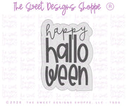 Cookie Cutters - Boho - happy halloween - Plaque - Cookie Cutter - The Sweet Designs Shoppe - TSDS - - ALL,Cookie Cutter,halloween,handlettering,Plaque,Plaques,PLAQUES HANDLETTERING,Promocode,STL