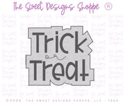 Cookie Cutters - Boho - Trick or Treat - Plaque - Cookie Cutter - The Sweet Designs Shoppe - TSDS - - ALL,Cookie Cutter,halloween,handlettering,Plaque,Plaques,PLAQUES HANDLETTERING,Promocode,STL