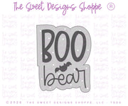Cookie Cutters - BOO bear Plaque - Cookie Cutter - The Sweet Designs Shoppe - TSDS - - ALL,Animal,Animals,Bear,Cookie Cutter,halloween,handlettering,Plaque,Plaques,PLAQUES HANDLETTERING,Promocode,STL
