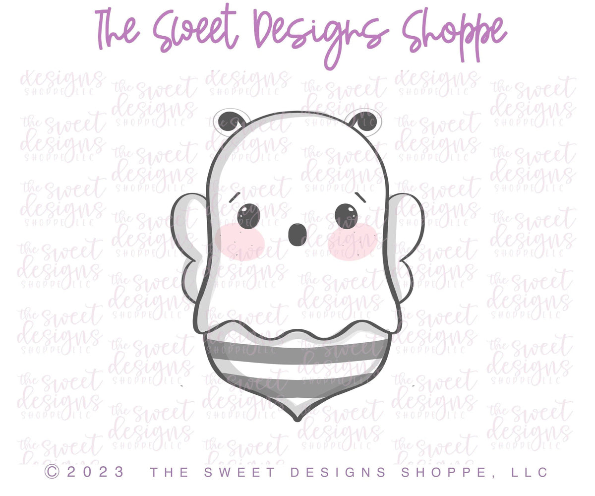 Cookie Cutters - BOO-bee Ghost - Cookie Cutter - The Sweet Designs Shoppe - TSDS - - ALL,Boo,Cookie Cutter,Fall / Halloween,Ghost,halloween,Promocode,STL